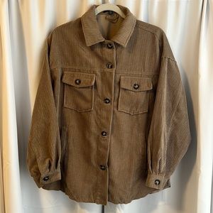 Miou Muse Corduroy Shacket Size S